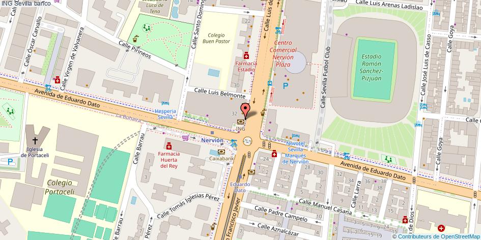 mapa ING banco Sevilla
