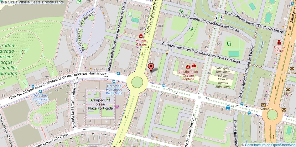 mapa Isla Sicilia restaurante Vitoria-Gasteiz