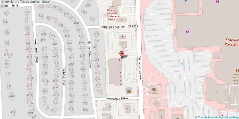 mapa Jimmy John's comida rápida Toledo