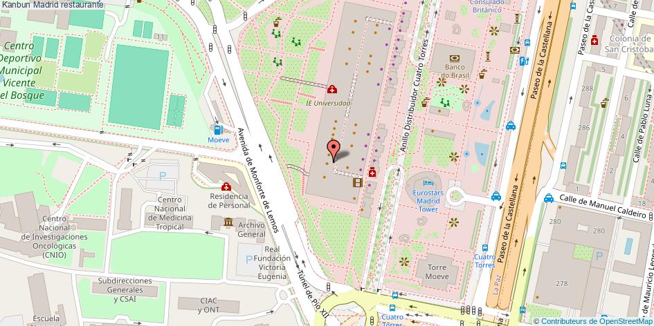 mapa Kanbun restaurante Madrid