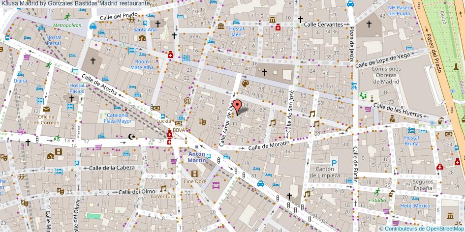 mapa Kausa Madrid by Gonzáles Bastidas restaurante Madrid