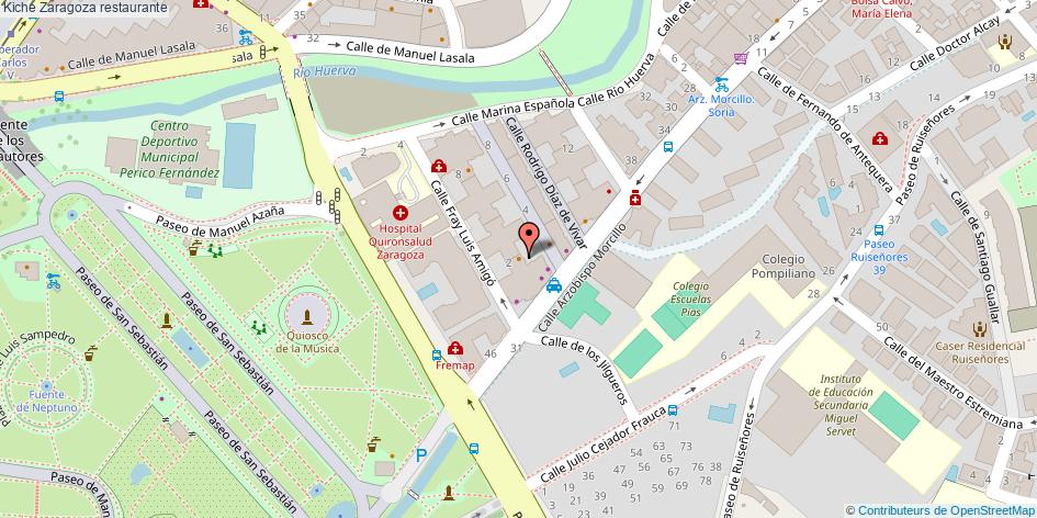 mapa Kiche restaurante Zaragoza