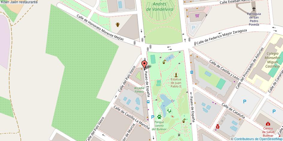 mapa Köan restaurante Jaén