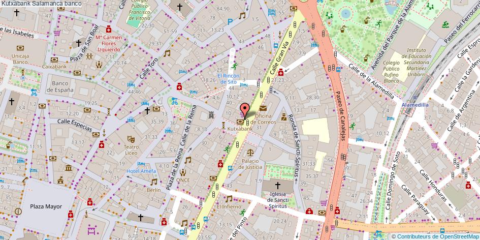 mapa Kutxabank banco Salamanca