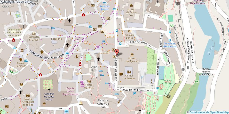 mapa Kutxabank banco Toledo