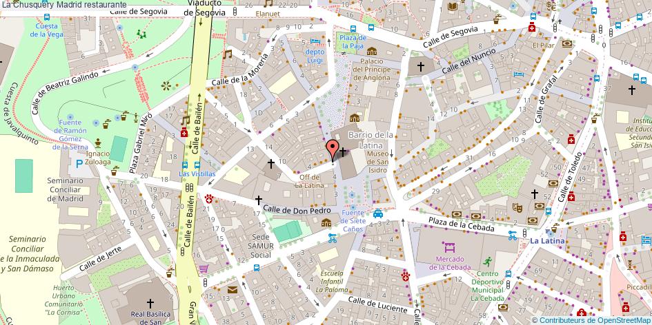 mapa La Chusquery restaurante Madrid