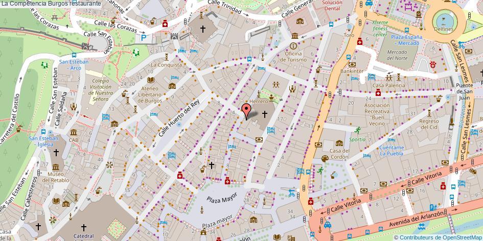 mapa La Competencia restaurante Burgos