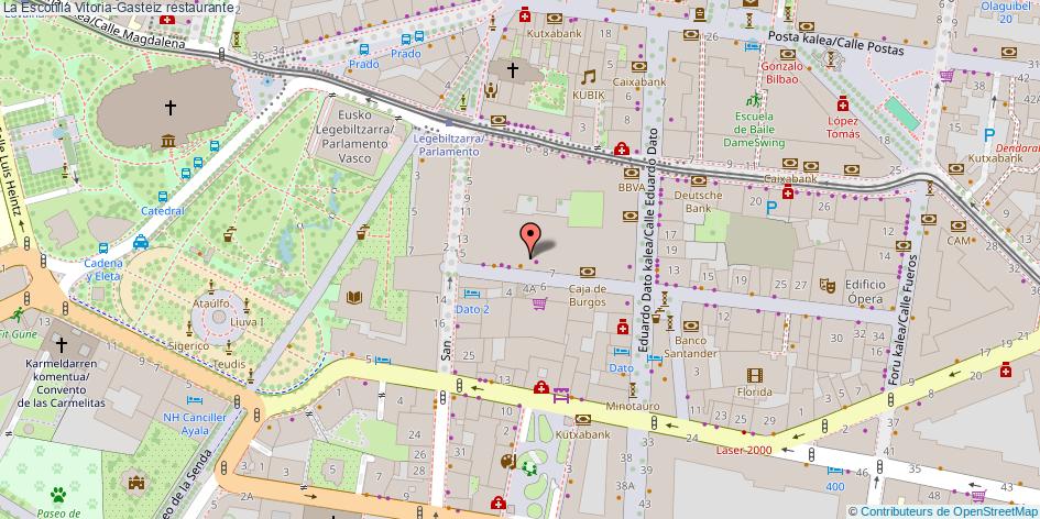 mapa La Escotilla restaurante Vitoria-Gasteiz