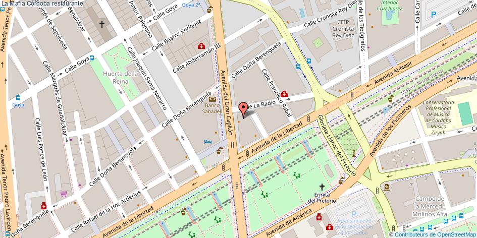mapa La Mafia restaurante Córdoba