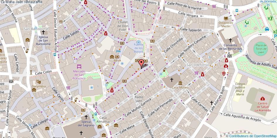 mapa La Mafia restaurante Jaén