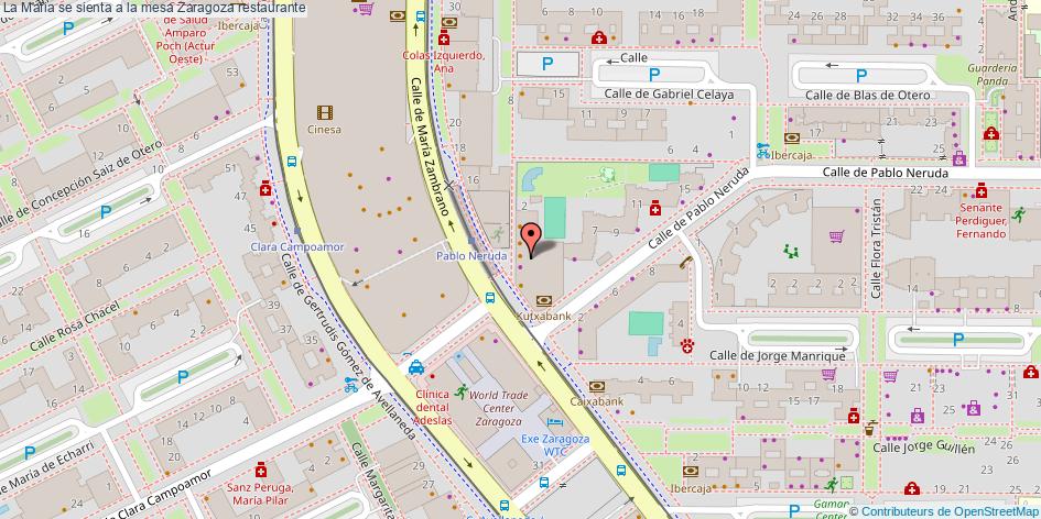 mapa La Mafia se sienta a la mesa restaurante Zaragoza