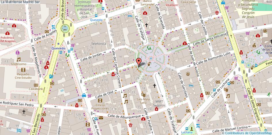 mapa La Matritense bar Madrid