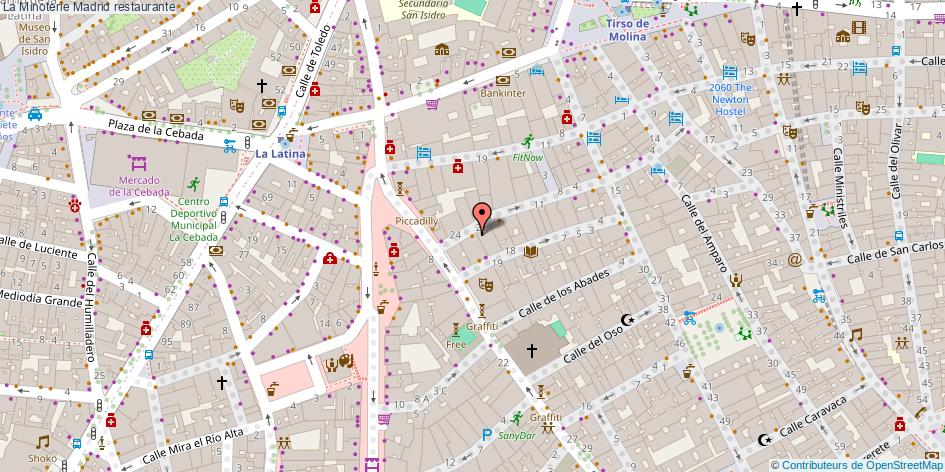 mapa La Minoterie restaurante Madrid