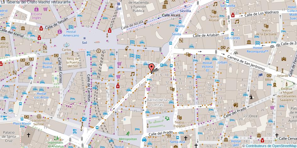 mapa La Taberna del Chato restaurante Madrid