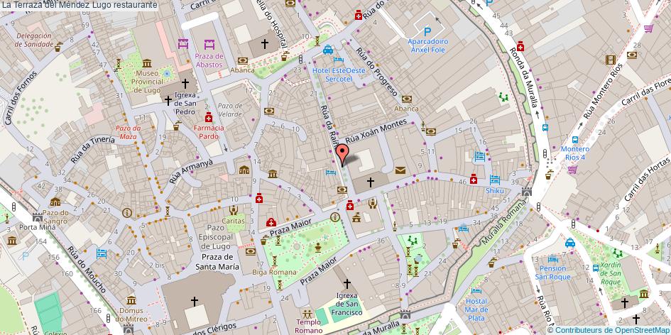 mapa La Terraza del Méndez restaurante Lugo