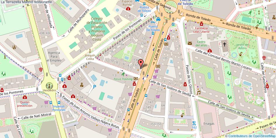 mapa La Terrazella restaurante Madrid