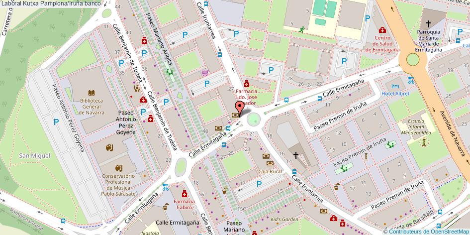 mapa Laboral Kutxa banco Pamplona/Iruña