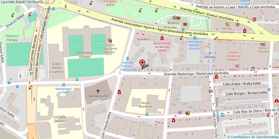 mapa Laurrieta carnicería Bilbao
