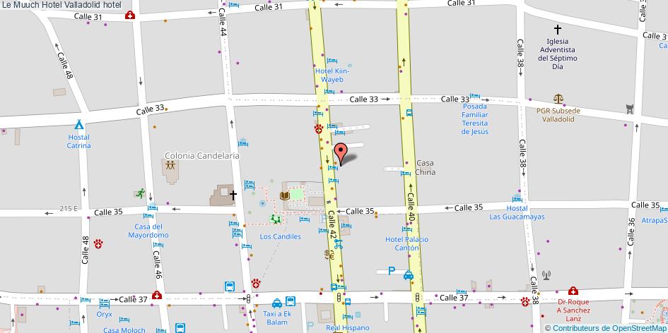 mapa Le Muuch Hotel hotel Valladolid
