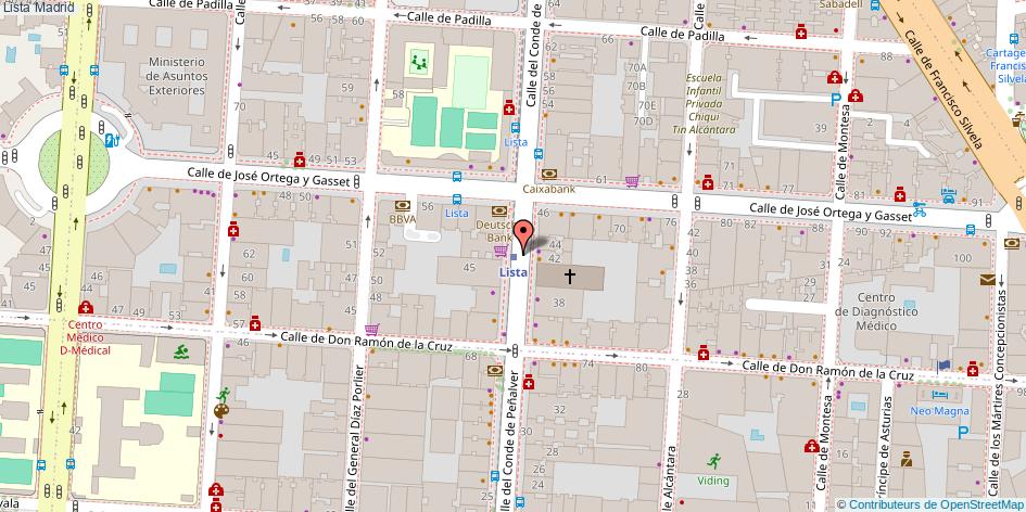 mapa Lista  Madrid