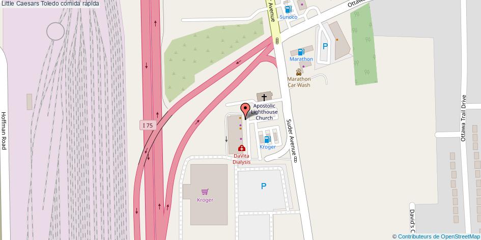 mapa Little Caesars comida rápida Toledo