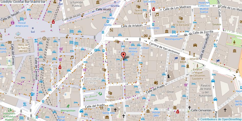 mapa LobByto Cocktail Bar bar Madrid