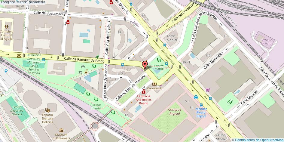 mapa Longinos panadería Madrid
