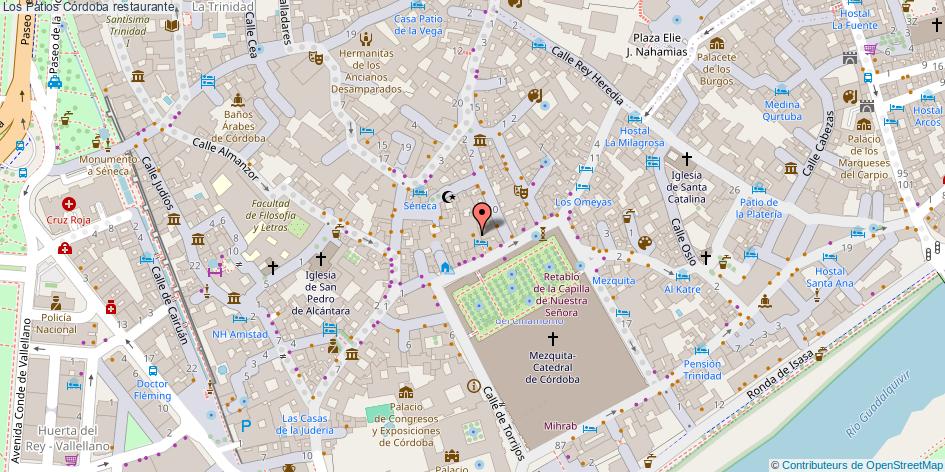 mapa Los Patios restaurante Córdoba
