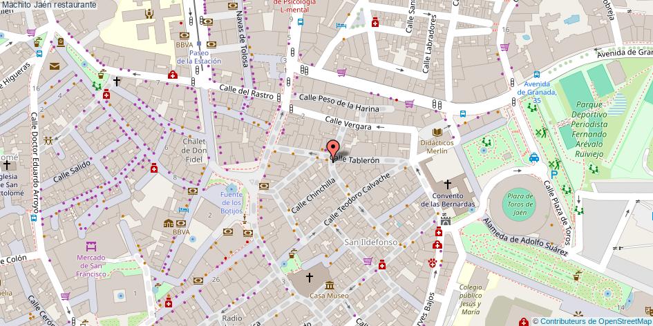 mapa Machito restaurante Jaén