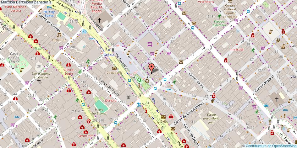 mapa Macxipa panadería Barcelona