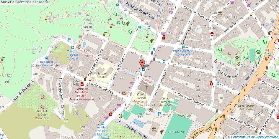 mapa MacxiPa panadería Barcelona