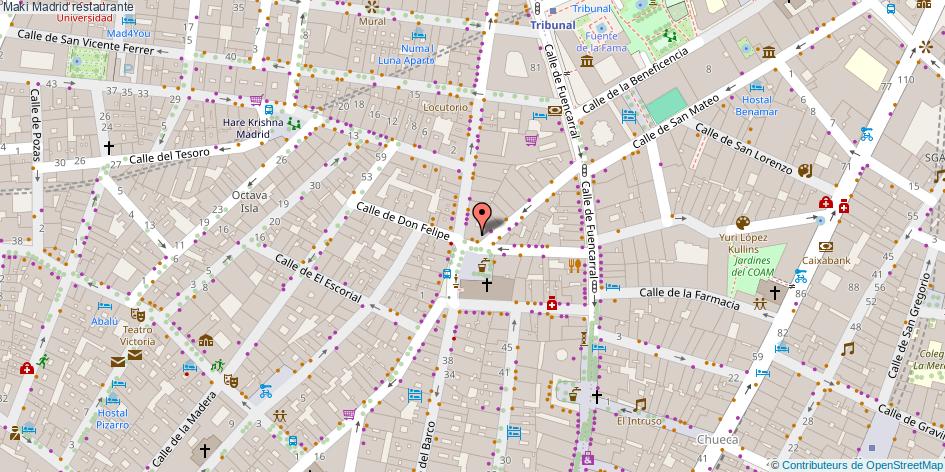 mapa Maki restaurante Madrid