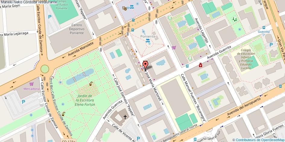 mapa Maneki Neko restaurante Córdoba