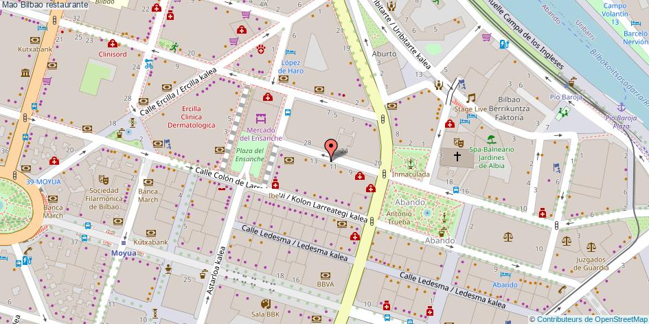mapa Mao restaurante Bilbao