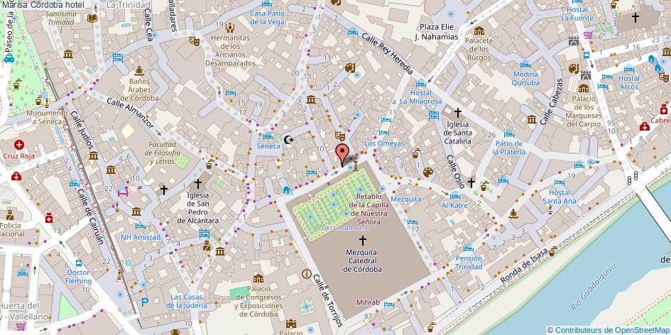 mapa Marisa hotel Córdoba