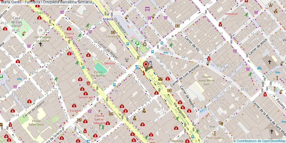 mapa Marta Gento - Farmàcia i Ortopèdia farmacia Barcelona