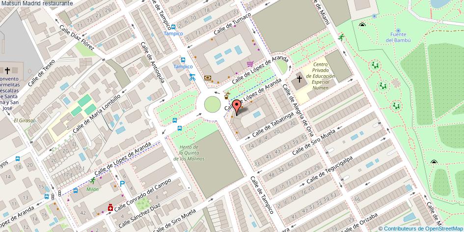 mapa Matsuri restaurante Madrid