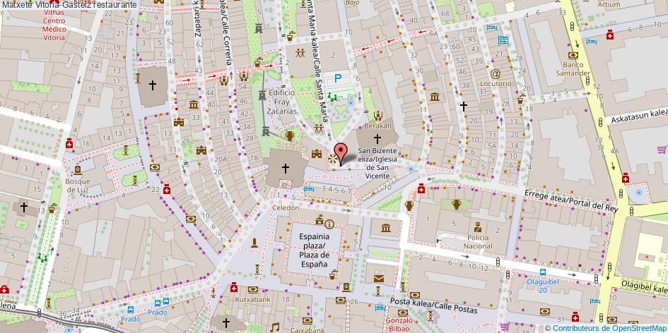 mapa Matxete restaurante Vitoria-Gasteiz