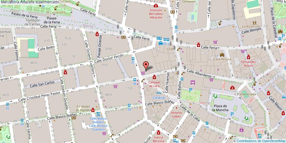 mapa Mercadona supermercado Albacete