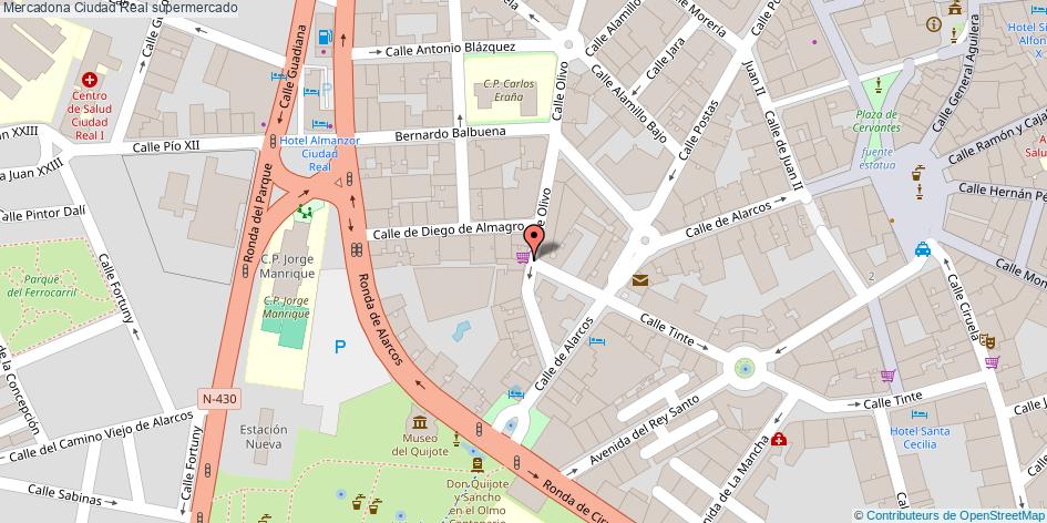 mapa Mercadona supermercado Ciudad Real