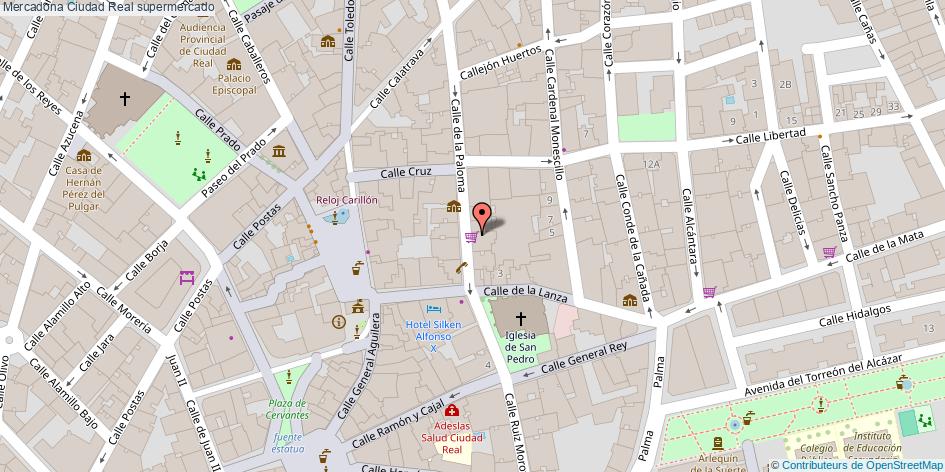 mapa Mercadona supermercado Ciudad Real