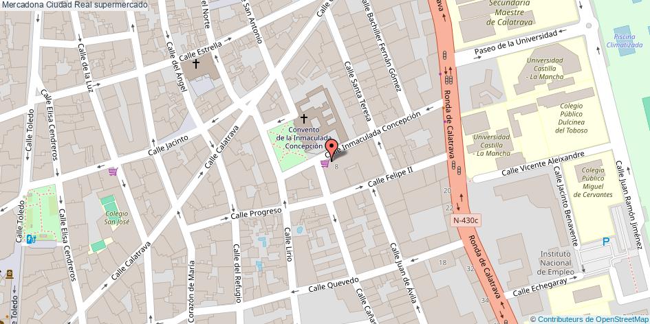 mapa Mercadona supermercado Ciudad Real