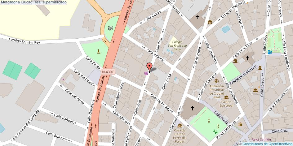 mapa Mercadona supermercado Ciudad Real