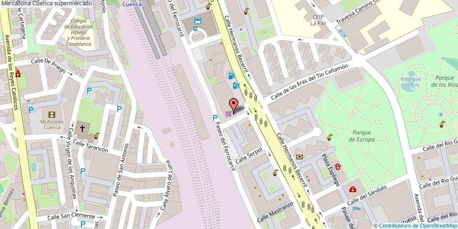 mapa Mercadona supermercado Cuenca
