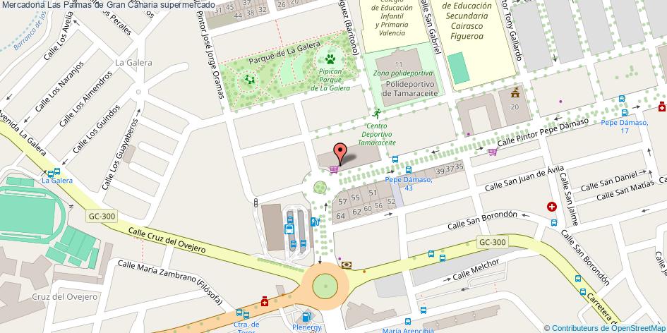 mapa Mercadona supermercado Las Palmas de Gran Canaria