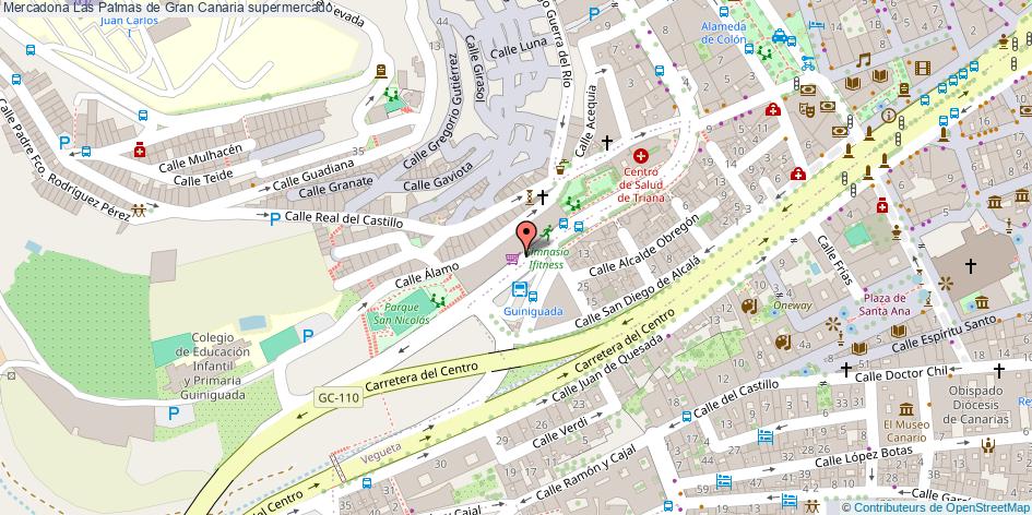 mapa Mercadona supermercado Las Palmas de Gran Canaria