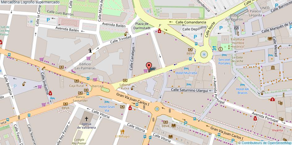 mapa Mercadona supermercado Logroño