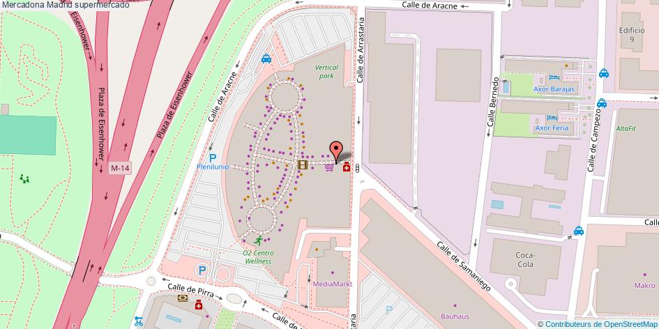 mapa Mercadona supermercado Madrid