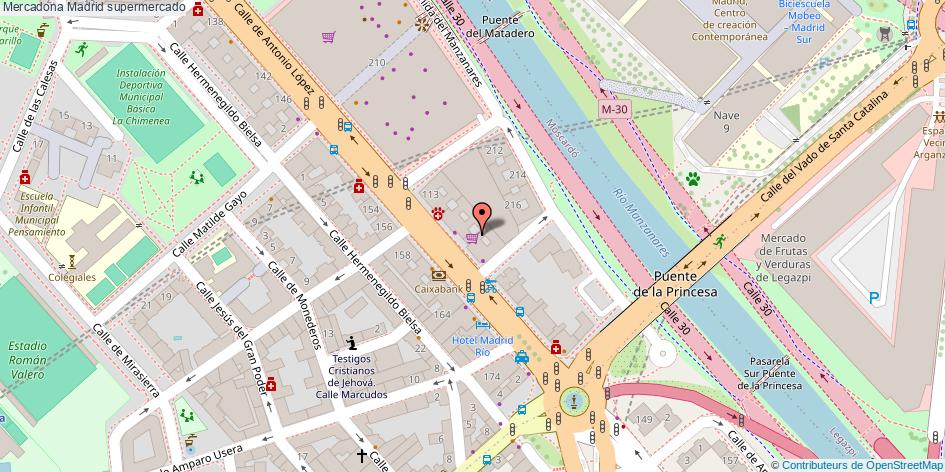 mapa Mercadona supermercado Madrid