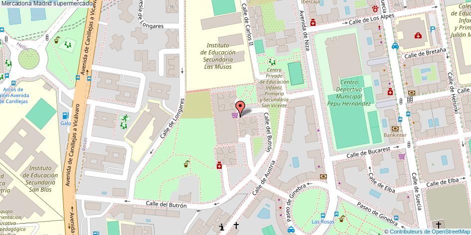 mapa Mercadona supermercado Madrid